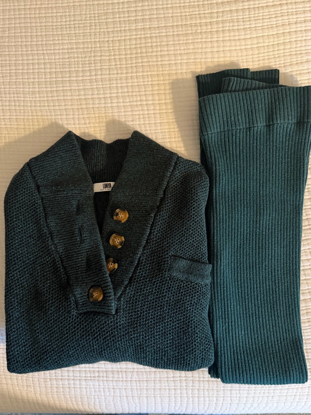 Lunya Cotton Silk Pullover & Leggings